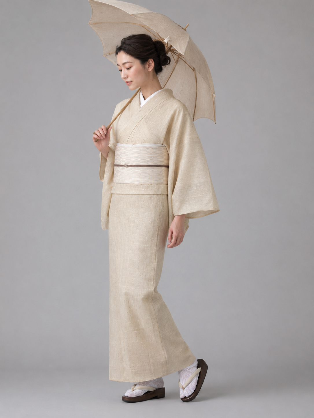 正絹夏紬着物（ 単衣仕立て） — natu Tumugi Kimono｜Heritage Collection