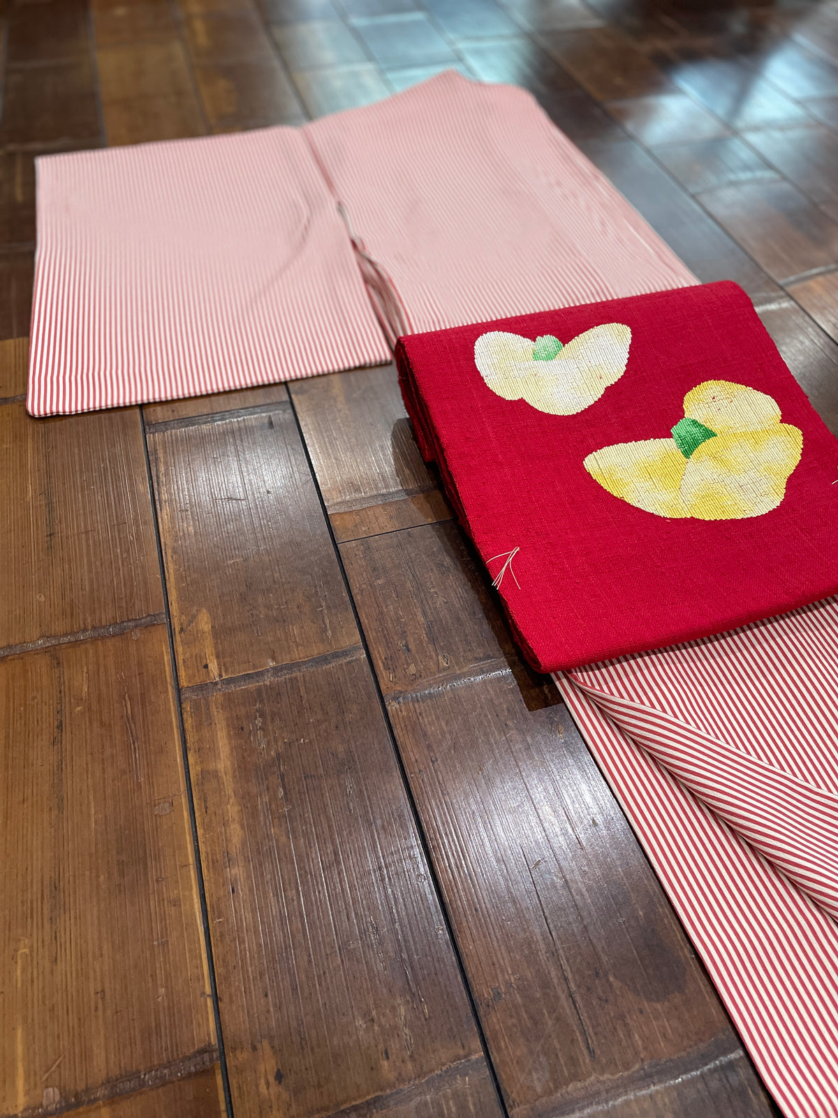 正絹小紋 単衣仕立て — Stripe Komon Kimono｜Heritage Collection