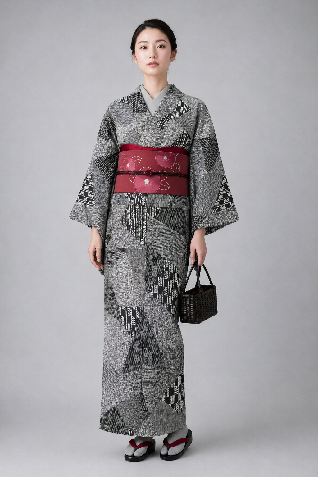 正絹小紋着物（きりばめ柄） 袷仕立て — KomonKimono｜Heritage Collection